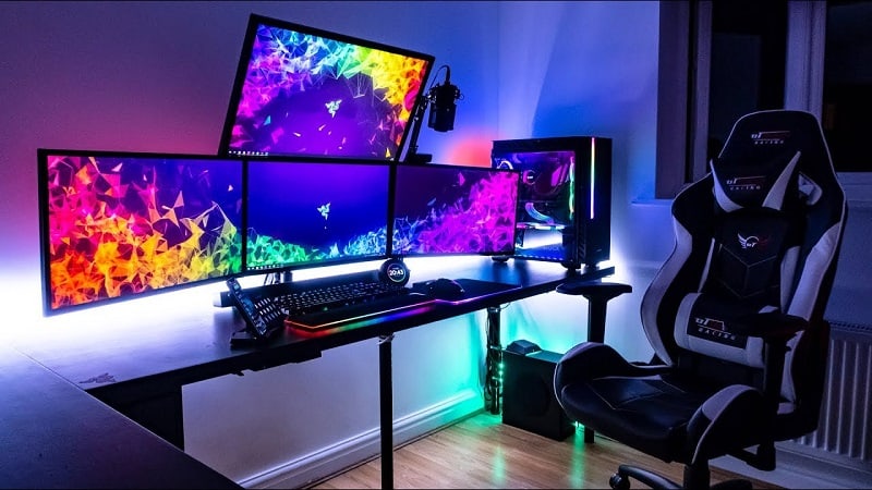 sillas gaming en setup