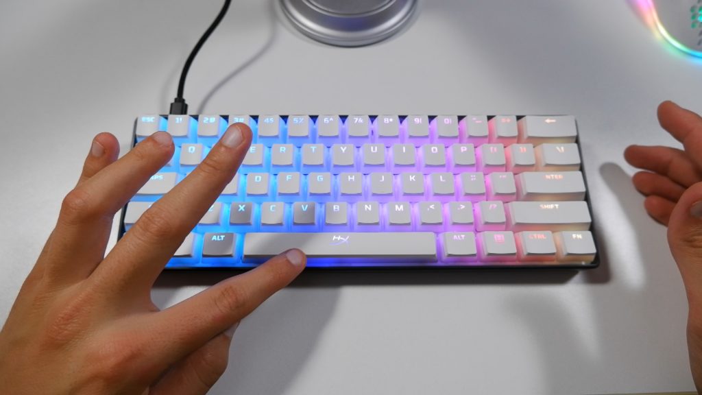 GK61 con las Pudding Keycaps