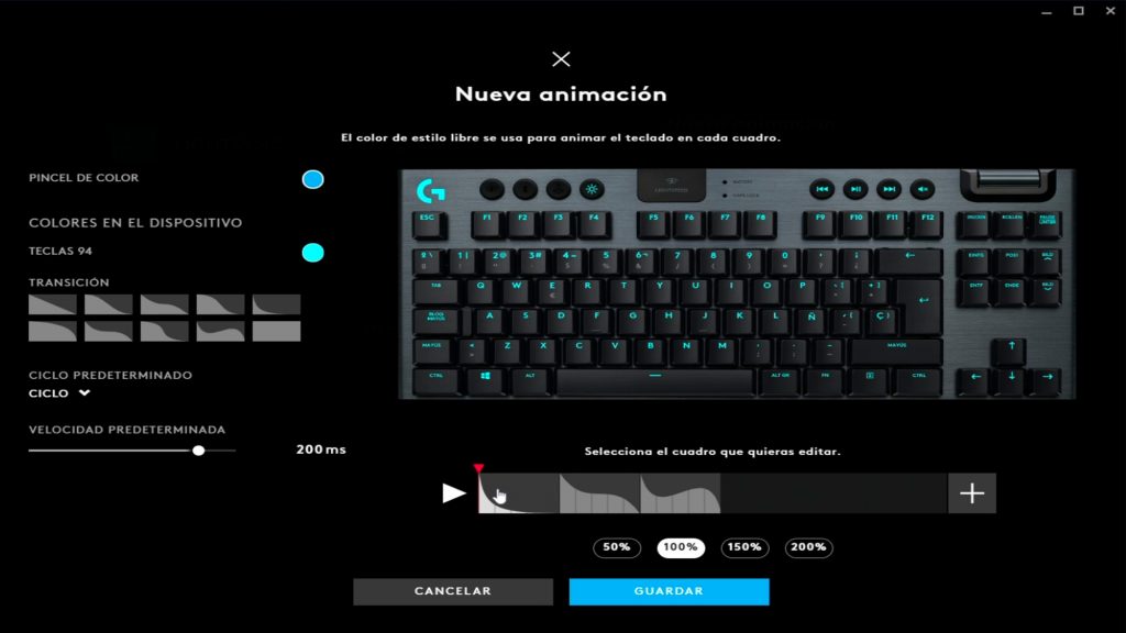 Software del Logitech G915 TKL