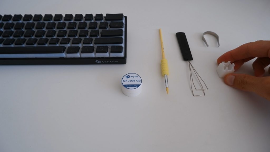 Herramientas para lubricar un teclado mecánico