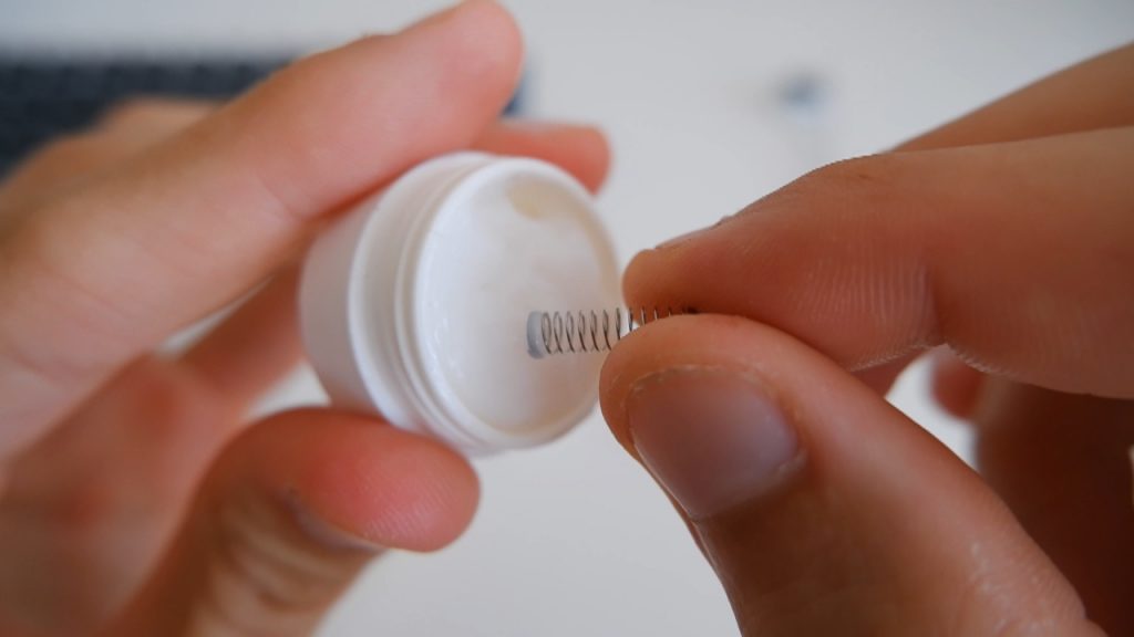 Lubricando el Spring de un switch