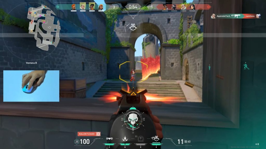 Jugando a Valorant con el Roccat Kone Pro Air