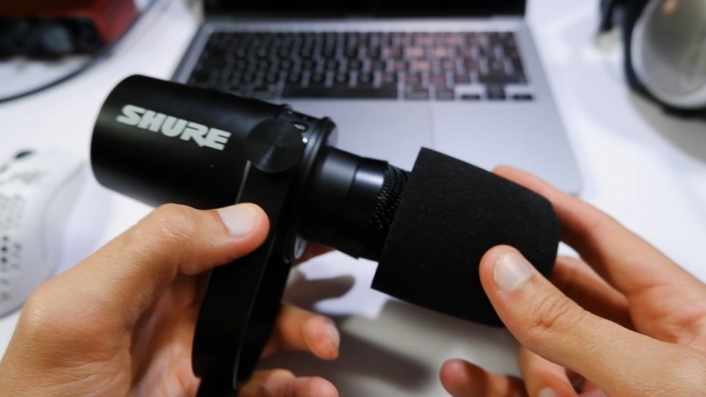 Shure MV7 y su filtro