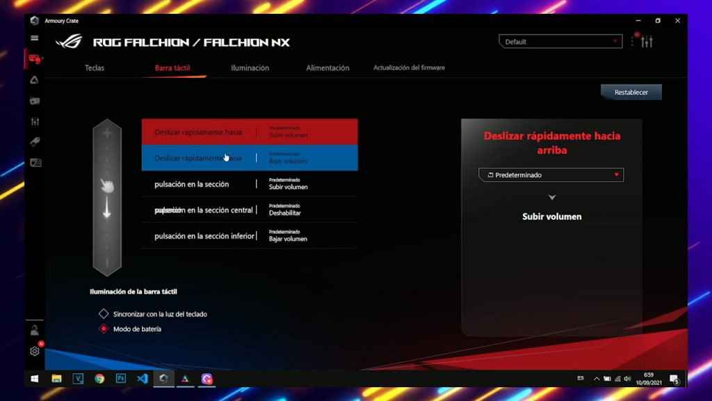 Software Armoury Crate de ASUS